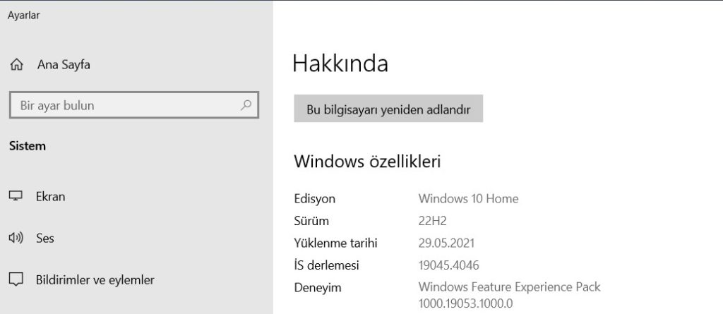 Windows 10 Seçtiğiniz Konuma Yüklenemedi Hatası